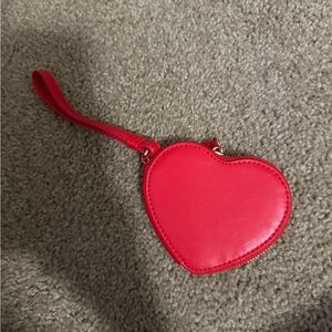 Heart-Shaped Red purse charm/ keychain